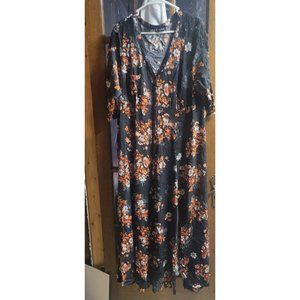 Torrid Orange Floral Dress